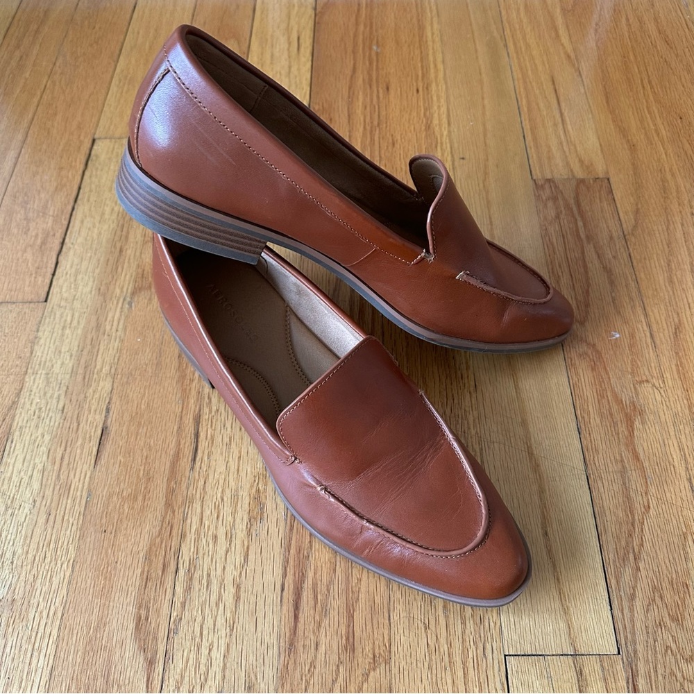 Aerosoles East Side loafer dark tan leather